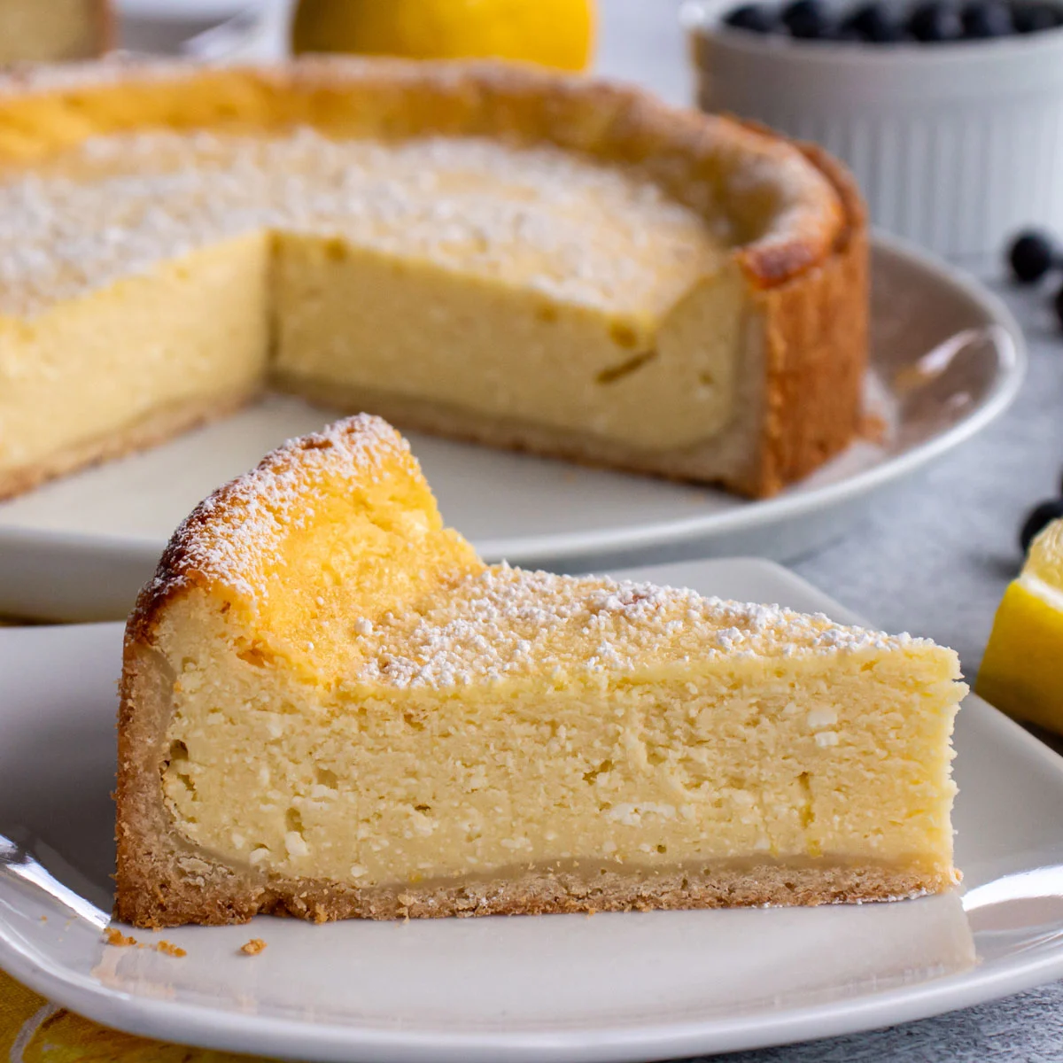 German cheesecake Kasekuchen