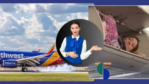 US Woman found sleeping in Overhead Bin in Southwest Airlines